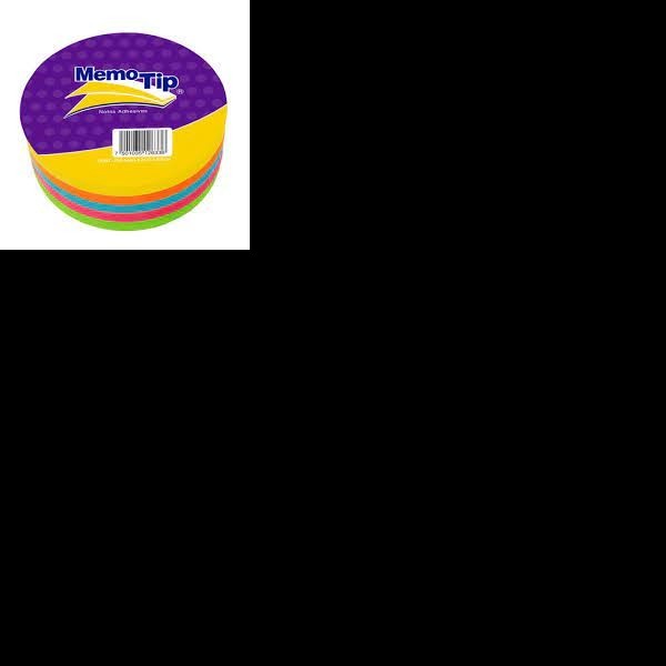 NOTAS ADH. FIGURA CIRCULO MEMOTIP 250H. NEON C.24